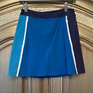 G/FORE Vibrant Blue Mini Skirt with Navy Accents